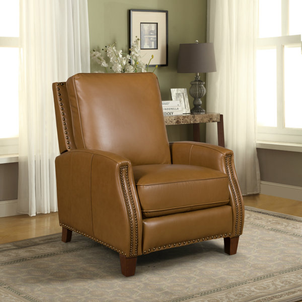 Birch Lane™ Dayse Genuine Leather Manual Recliner & Reviews Wayfair